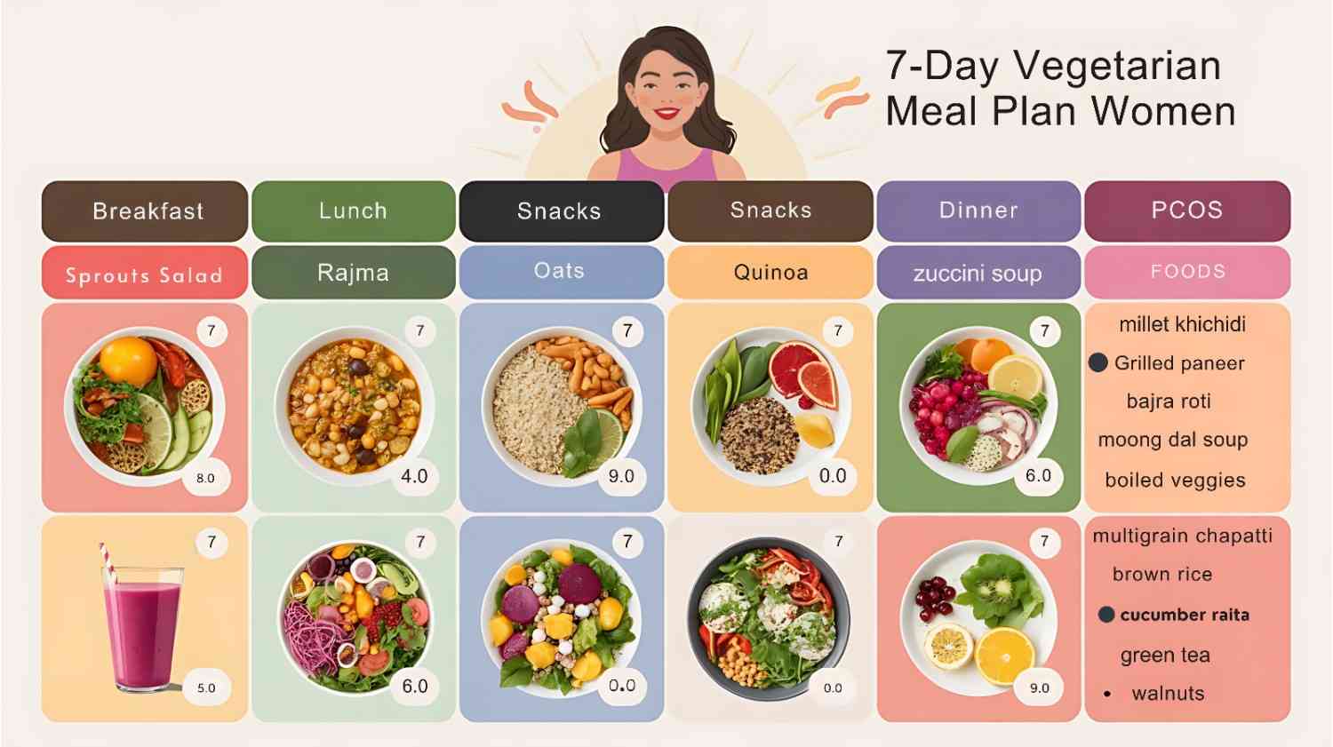 PCOS Diet Chart for Weight Loss