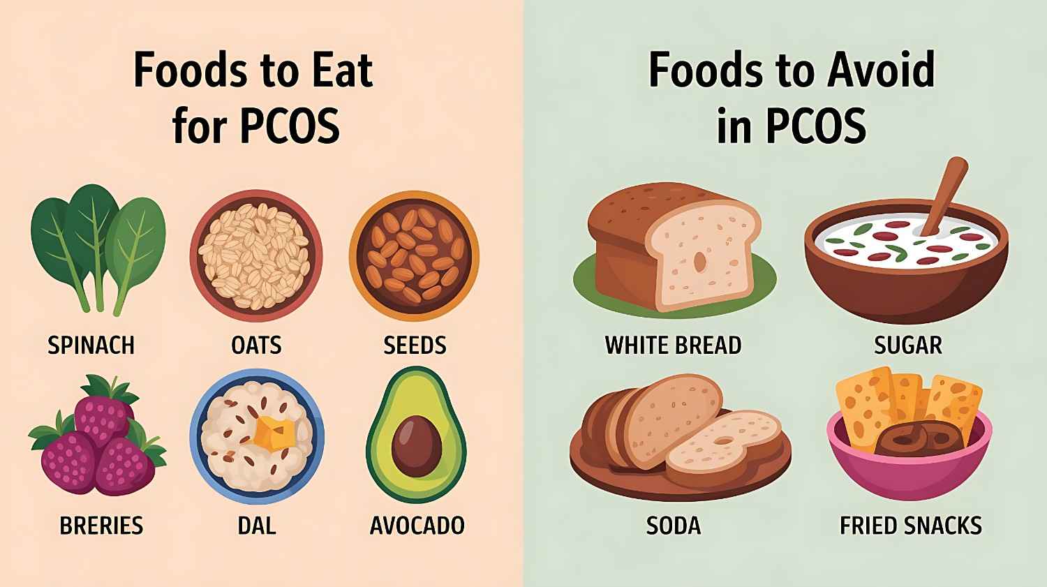 PCOS Diet Chart for Weight Loss