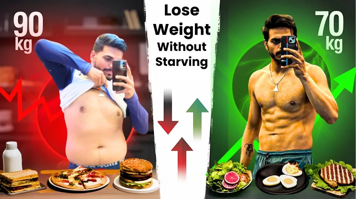 Weight loss transformation before and after