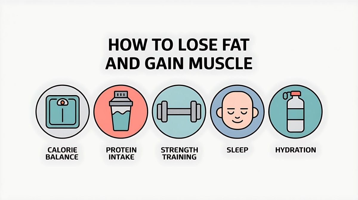 How to Lose Fat and Gain Muscle