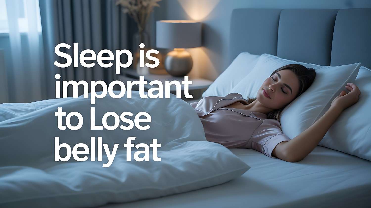 Person sleeping peacefully to support fat loss and better metabolism. How to lose belly fat