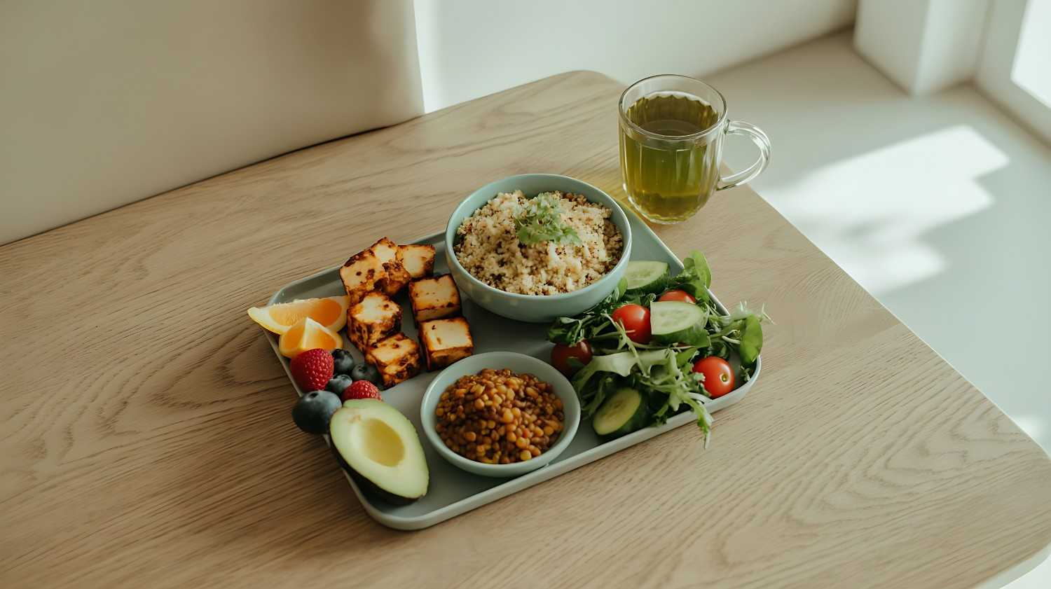 High protein vegetarian Indian meal for losing belly fat naturally