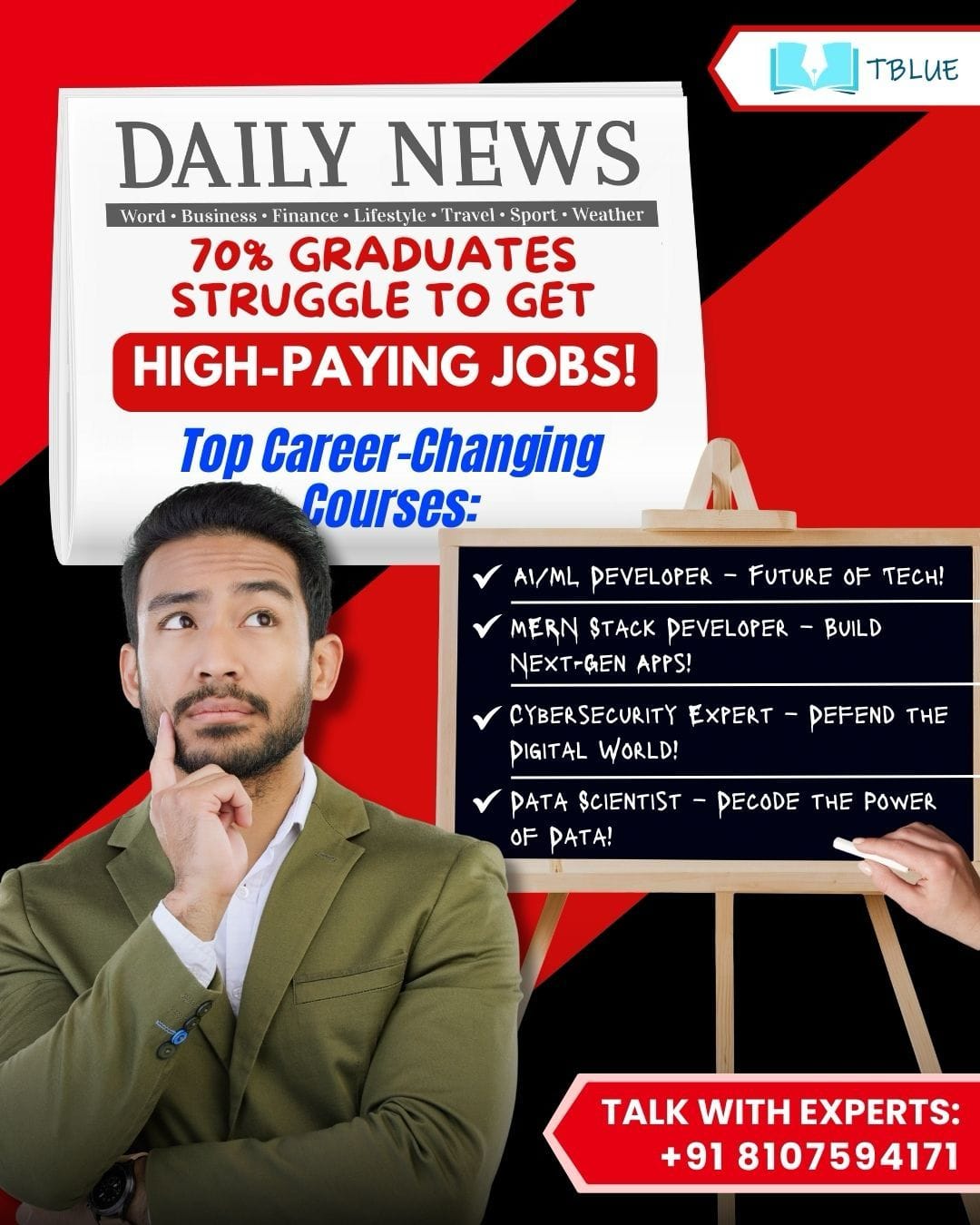 70% Graduates Struggle - TBlue Education