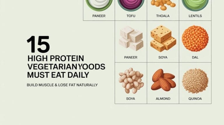 High Protein Vegetarian Foods List for Weight Loss | Fit with Mohit
